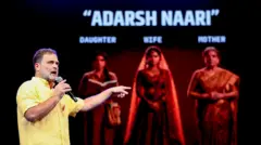 মনুস্মৃতিতে আদর্শ নারীর সংজ্ঞাকে সমালোচনা করেছেন রাহুল গান্ধী