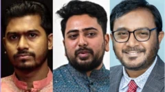 নুরুল হক নুর, মজিবুর রহমান মঞ্জু, নাহিদ ইসলাম