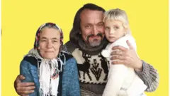 Вони зіграли героїв книжки "Сузір'я курки" - бабусю, дівчинку та її батька.
