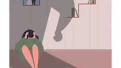 فتاة تتعرض للعنف من رجل