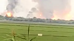 Fire from Russian base for Crimea