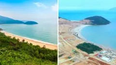 Cảnh làng Vân trước và sau khởi công 