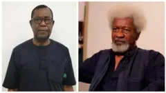 Aworan Olu Agunloye ati Wole Soyinka