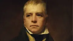 Sir Walter Scott, 1771-1832. Novelista y poeta, retratado por Sir Henry Raeburn, 1822.