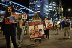 Manifestação em Israel para acordo com liberação de reféns