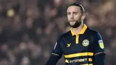 Fraser Franks when he played for Newport County