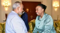 Monica Juma waxay la kulantay madaxweyne Ismaaciil Cumar Geele