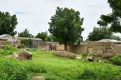 Village abandonné à Kerawa, au Cameroun 