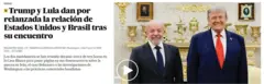 Trump ao lado de Lula
