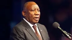 Shugaban ƙasar Afirka ta Kudu, Cyril Ramaphosa.