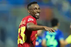 Julián Quiñones, en un partido de la Liga Saudita con el equipo Al Qadsiah en agosto de 2024.