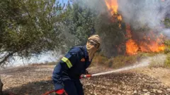 حرائق في جزيرة رودس