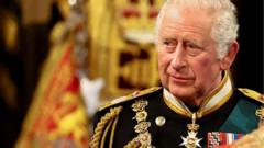 O rei Charles 3º durante sua coroação em maio de 2023