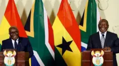 Ààrẹ South Africa àti ààrẹ Ghana