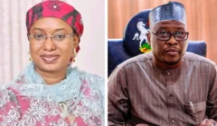 Aisha Binani Dahiru and Ahmadu Fintiri