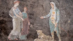 பண்டைய ரோமானிய நகரில் கண்டெடுக்கப்பட்ட கலைப்பொருட்கள்