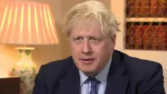 Boris Johnson speaking to the BBC