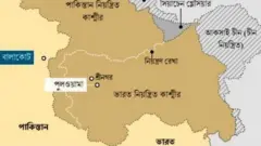 কাশ্মীরের বিভিন্ন অংশ নিয়ন্ত্রণ করেছে ভারত, পাকিস্তান ও চীন