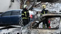 Киев, дрон чабуулдарынан кийин, 12-январдагы (2026) сүрөт