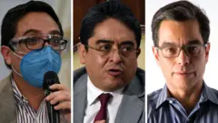 Juan Francisco Sandoval, Jordán Rodas y Juan Luis Font