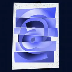 Ilustração artística mostrando o símbolo @