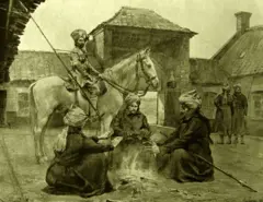 નવેમ્બર 1914ની તસવીર -ભારતીય સૈનિકો (ઇમ્પિરિયલ આર્મી ઑફ ઇન્ડિયા), ઉત્તરી ફ્રાન્સના મોરચે 