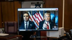 Выступление Трампа в суде по видеосвязи