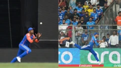 ஒரே போட்டியில் கபில் தேவ், சூர்யகுமார் யாதவ் ஆகியோரின் கேட்ச்களை நினைவூட்டிய அக்‌ஷர் பட்டேல்