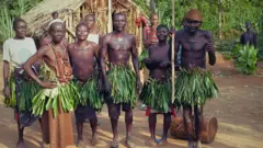 A group photo of members of Ethiopia's Chabu community.