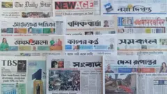 ঢাকা থেকে প্রকাশিত সংবাদপত্র।