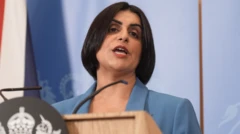 Home Secretary Shabana Mahmood speaking at the IPPR think tank