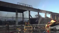 Kremenchuk mall after a Russian missile strike