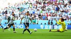 argentina, leutaro martinez daje gol