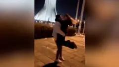 Dancing couple in Iran