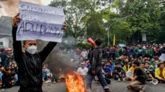 Demonstrasi di Bandung pada Senin, 2 September 2025