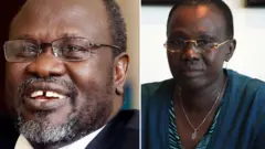 Visi Perezida Riek Machar n'umugore we Minisitiri w'ingabo Angelina Teny