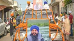 Di ashes of Avtar Singh Khanda, wey die in June