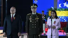 Diosdado Cabello, Vladimir Padrino López e Delcy Rodríguez
