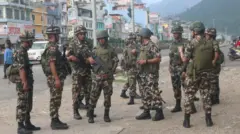 जेन जी आन्दोलनपछि सडकमा तैनाथ सेना (फाइल तस्बिर)