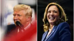 Colagem com fotoscbet gg es confiableTrump e Kamala sorrindocbet gg es confiableeventos