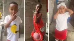 Three children wey die for accident