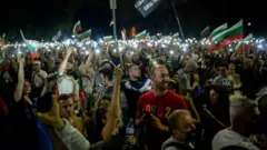 Người biểu tình ở Sofia, Bulgaria ngày 2/9