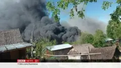 ပေါက်မြို့နယ် ကင်းမရွာမှာ ပစ်ခတ်မှုတွေဖြစ်ပြီး ရွာမီးရှို့ခံရ