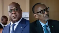 Président congolais Felix Tshisekedi / Président rwandais Paul Kagame