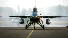 An F-16 fighter jet