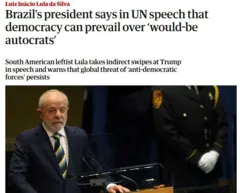 Página do The Guardian na internet