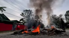 मणिपुर के त्रोंगलाओबी गांव में 6 और 7 अप्रैल की रात धमाका हुआ था 