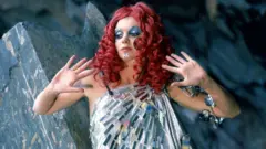 Sally Bryant as Life. Ken Russells latest television film 'Dance Of The Seven Veils'