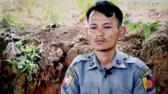 හමුදාවට එරෙහිව හිටගත් මියන්මාර පොලිස් නිලධාරීන්