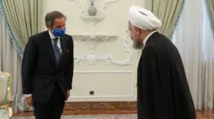 حسن روحانی، رئیس جمهور ایران در ملاقات با رافائل گروسی مدیر کل آژانس